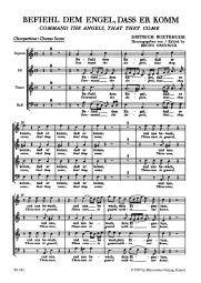 Befiehl dem Engel, dass er komm (Command the Angels, that they come) (BuxWV 10) (Choral Score)