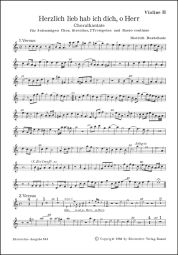 Herzlich lieb hab ich dich, o Herr (BuxWV 41) (Violin II/Trumpet II)