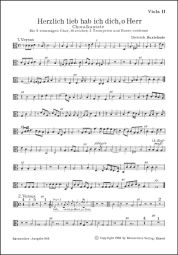 Herzlich lieb hab ich dich, o Herr (BuxWV 41) (Viola II)