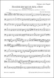 Herzlich lieb hab ich dich, o Herr (BuxWV 41) (Bassoon/Cello/Bass)