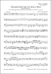Herzlich lieb hab ich dich, o Herr (BuxWV 41) (Cello/Bass)