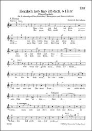Herzlich lieb hab ich dich, o Herr (BuxWV 41) (Choral Score)