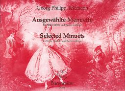 Selected Minuets (TWV 34) for Treble Recorder & Basso continuo