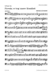 Fuerwahr, Er Trug Unsere Krankheit (Behold, He Bore All Our Infirmities) Viola Da Gamba II