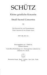 Short Sacred Concertos Book 4: Ihr Heiligen, lobsinget; Lobet den Herren; Herr, ich hoffe darauf (SW