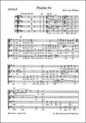Psalm 84: Wie Lieblich Sind Deine Wohnungen (SWV 29) Choral Score II