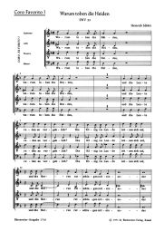 Psalm 2: Warum Toben Die Heiden (SWV 23) Favorit Choral I