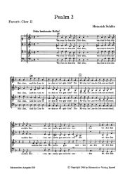 Psalm 2: Warum Toben Die Heiden (SWV 23) Favorit Choral II