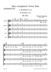 Heut triumphieret Gottes Sohn (BuxWV 43) (Choral Score)