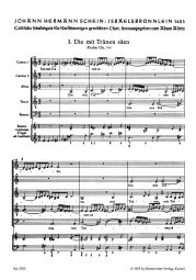 Die mit Tränen säen: Motet No.3 from Israelsbrünnlein
