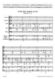 Israelsbruennlein (26 Motets) No. 9: Der Herr Denket An Uns