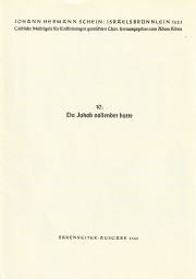 Da Jakob vollendet hatte: Motet No.10 from Israelsbrünnlein