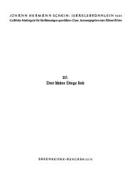 Drei schöne Dinge sind: Motet No.20 from Israelsbrünnlein