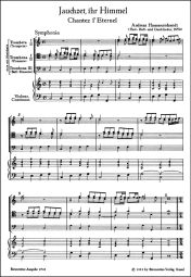 Jauchzet, ihr Himmel - Chantez l'Eternel (Score)