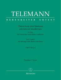 Overture Des Nations Anciens et Modernes (TWV 55: G4) Full Score
