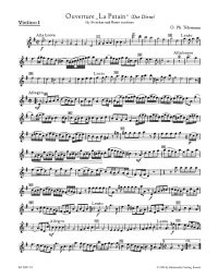Overture in G: La Putain (TWV 55: G1) Violin I