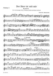 Der Herr ist mit mir (BuxWV 15) (Violin I)