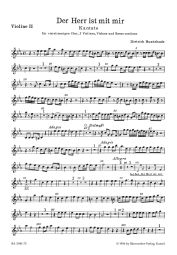 Der Herr ist mit mir (BuxWV 15) (Violin II)