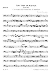 Der Herr ist mit mir (BuxWV 15) (Cello/Bass)