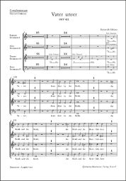 Symphoniae Sacrae III, No. 14: Vater unser (SWV 411) (Choral Score)