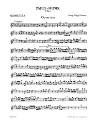 Overture and Conclusion for 2 Flutes, Strings & Basso continuo in E minor (TWV 55:e1) (Flute I)
