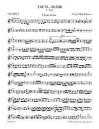 Overture and Conclusion for 2 Flutes, Strings & Basso continuo in E minor (TWV 55:e1) (Violin II)