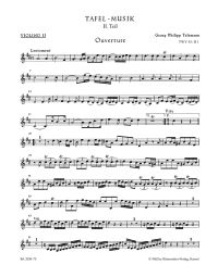Overture and Conclusion in D major (TWV 55:D1)	(Violin II)