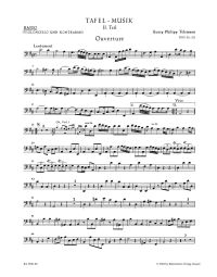 Overture and Conclusion in D major (TWV 55:D1) (Cello/Bass)