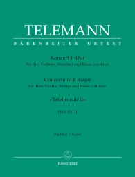 Concerto in F major for 3 Violins (TWV 53:F1) (Full Score)