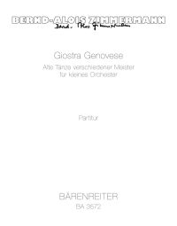 Giostra Genovese: Old Dances by Various Masters (Full Score)