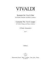 Concerto for Violin in G major Op.3/3 (RV 310) (Violin I)