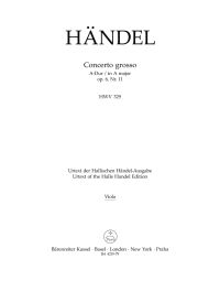 Concerto grosso in A major Op.6/11 (HWV 329) (Viola)