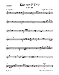 Concerto for Organ No.13 in F major (HWV 295) (The Cuckoo and the Nightingale) (Violin I)