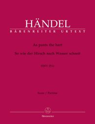 As Pants The Hart (HWV 251e) (Full Score)