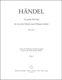 As Pants The Hart (HWV 251e) (Wind Set)