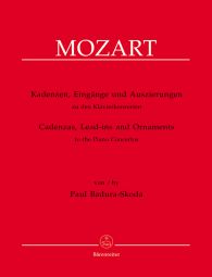 Mozart - Cadenzas, Lead-ins and Ornaments to the Piano Concertos