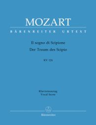 Il Sogno Di Scipione Azione Teatrale (K.126) Vocal Score