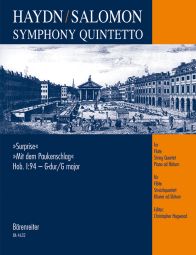 Symphony Quintetto after Symphony No.94 in G major (Surprise) (Hob.I:94) arr. Salomon (Score & Parts