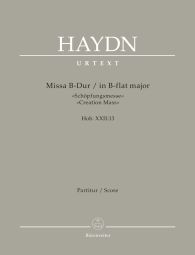 Creation Mass in B-flat major (Hob.XXII:13) (Full score, paperback)