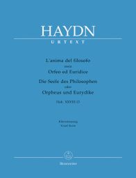 L'anima del filosofo ossia Orfeo ed Euridice (Hob.XXVIII:13) (Vocal Score)