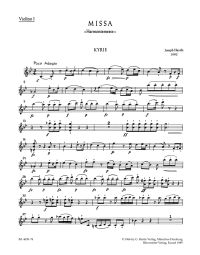 Mass in B-flat major (Harmonie-Messe) (HobXXII:14) (Violin I)