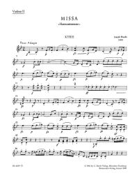 Mass in B-flat major (Harmonie-Messe) (HobXXII:14) (Violin II)