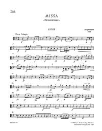 Mass in B-flat major (Harmonie-Messe) (HobXXII:14) (Viola)