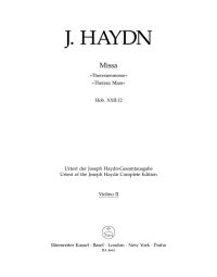 Mass in B-flat major (Theresa Mass) (Hob.XXII:12) (Violin II)