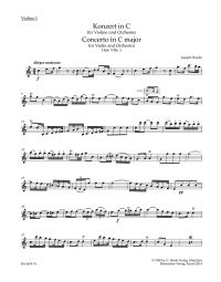 Concerto for Violin in C major (Hob.VIIa:1) (Violin I)