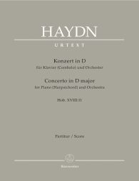 Concerto for Piano in D major (Hob.XVIII:11) (Full Score)