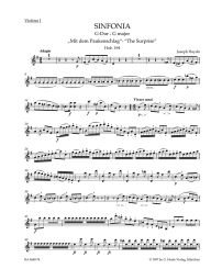 Symphony No.94 in G major (The Surprise) (Hob.I:94) (Violin I)