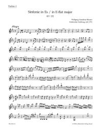 Symphony No.19 in E-flat major (K.132) (Violin I)
