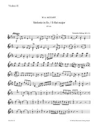 Symphony No.19 in E-flat major (K.132) (Violin II)