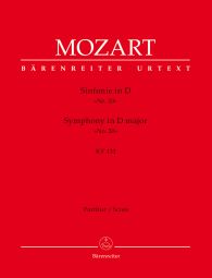Symphony No.20 in D major (K.133) (Full Score)